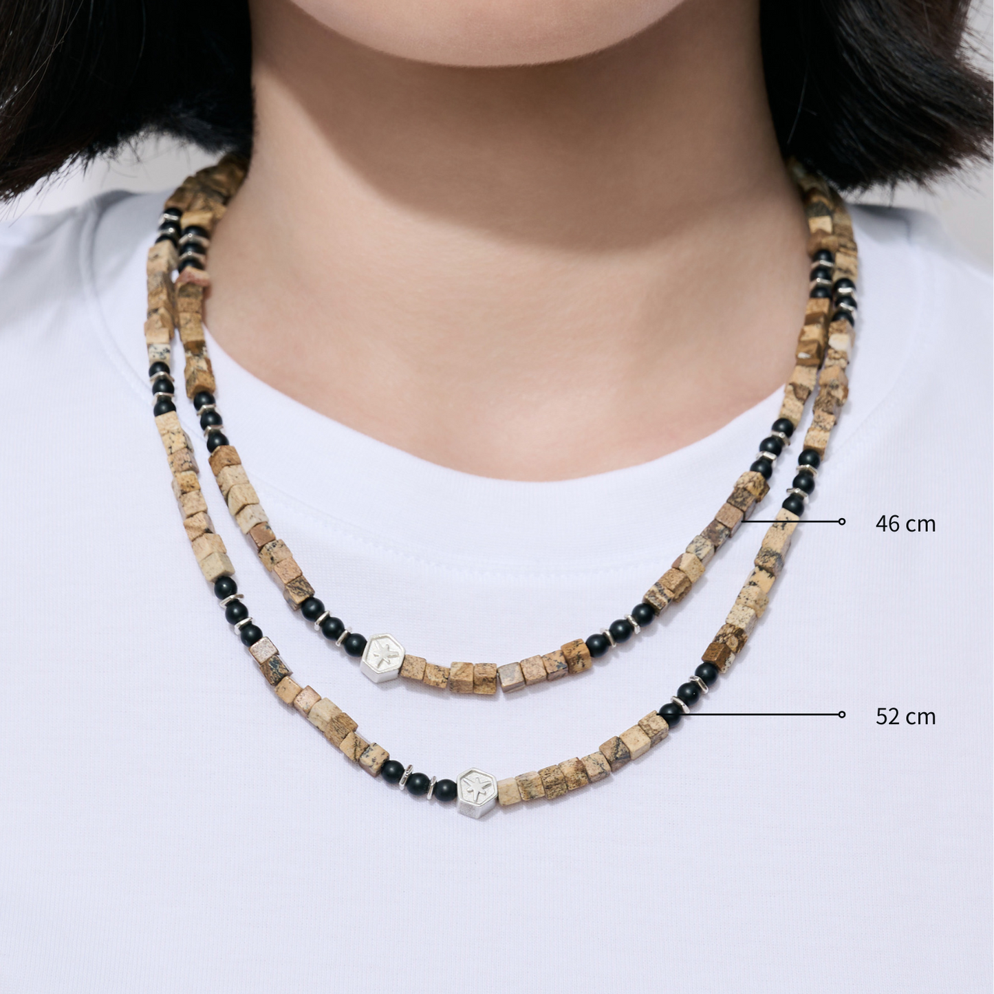 No.53 層軸|圖畫石赤鐵礦項鍊