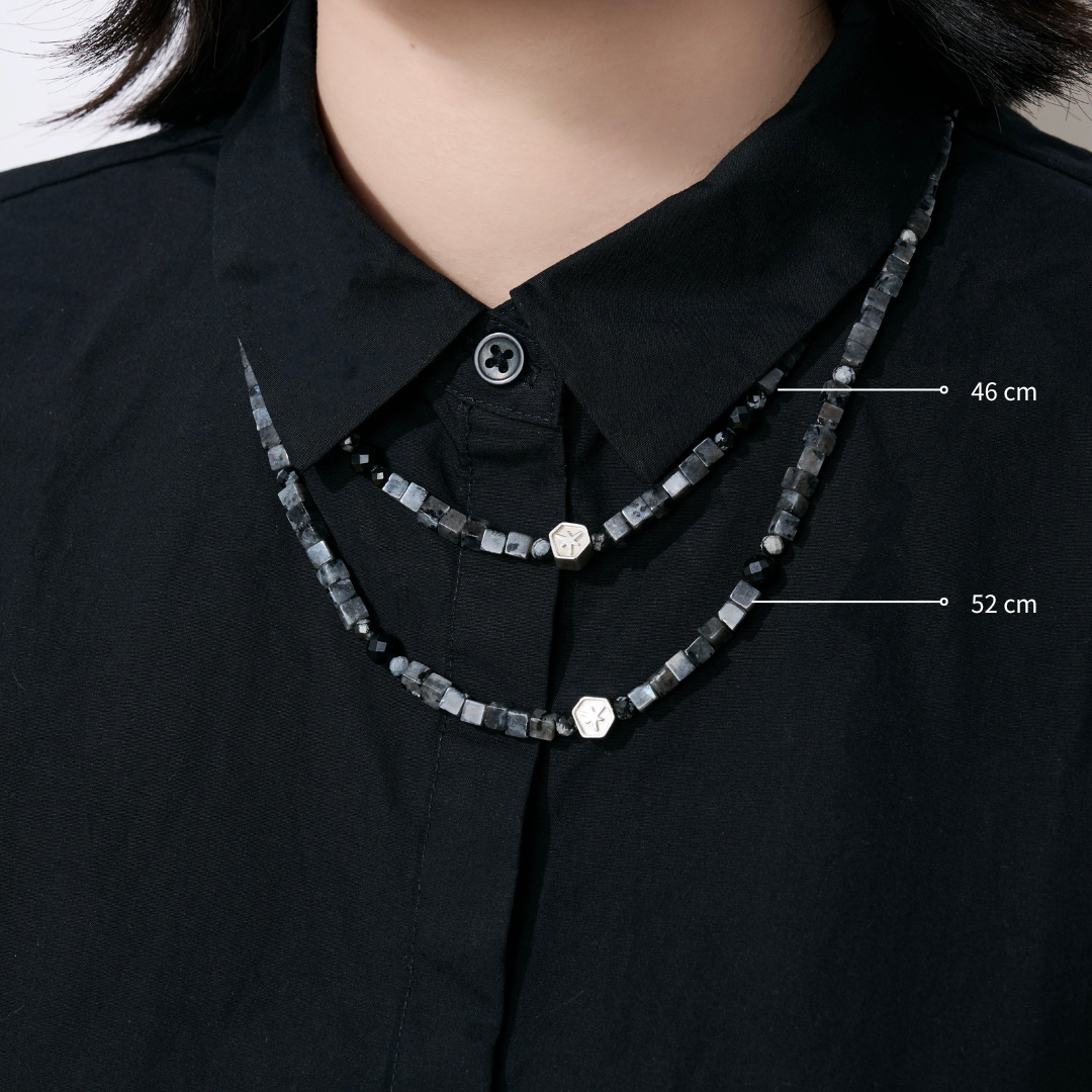 No.44 月幻星影|黑拉長曜石項鍊