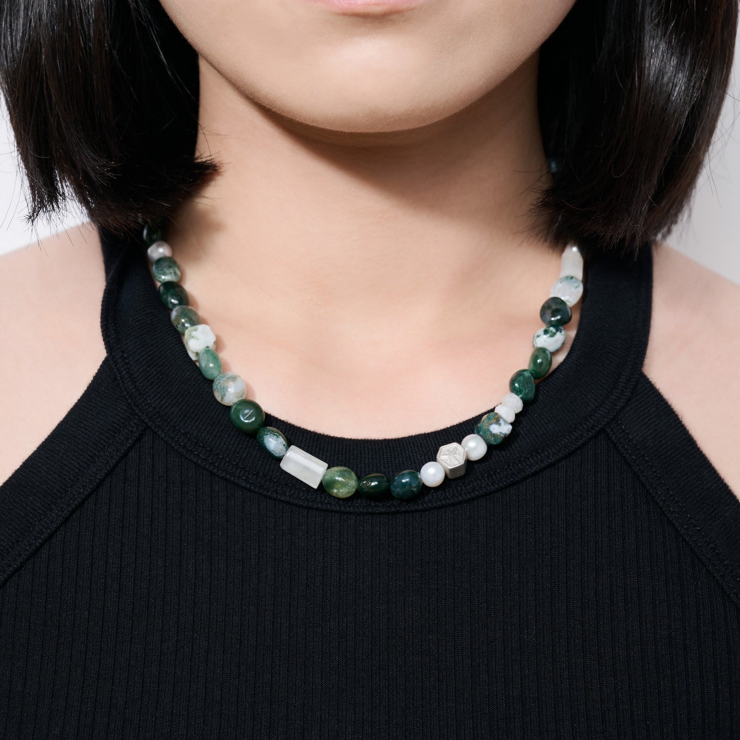 No.62 柔蘊|水草瑪瑙珍珠項鍊