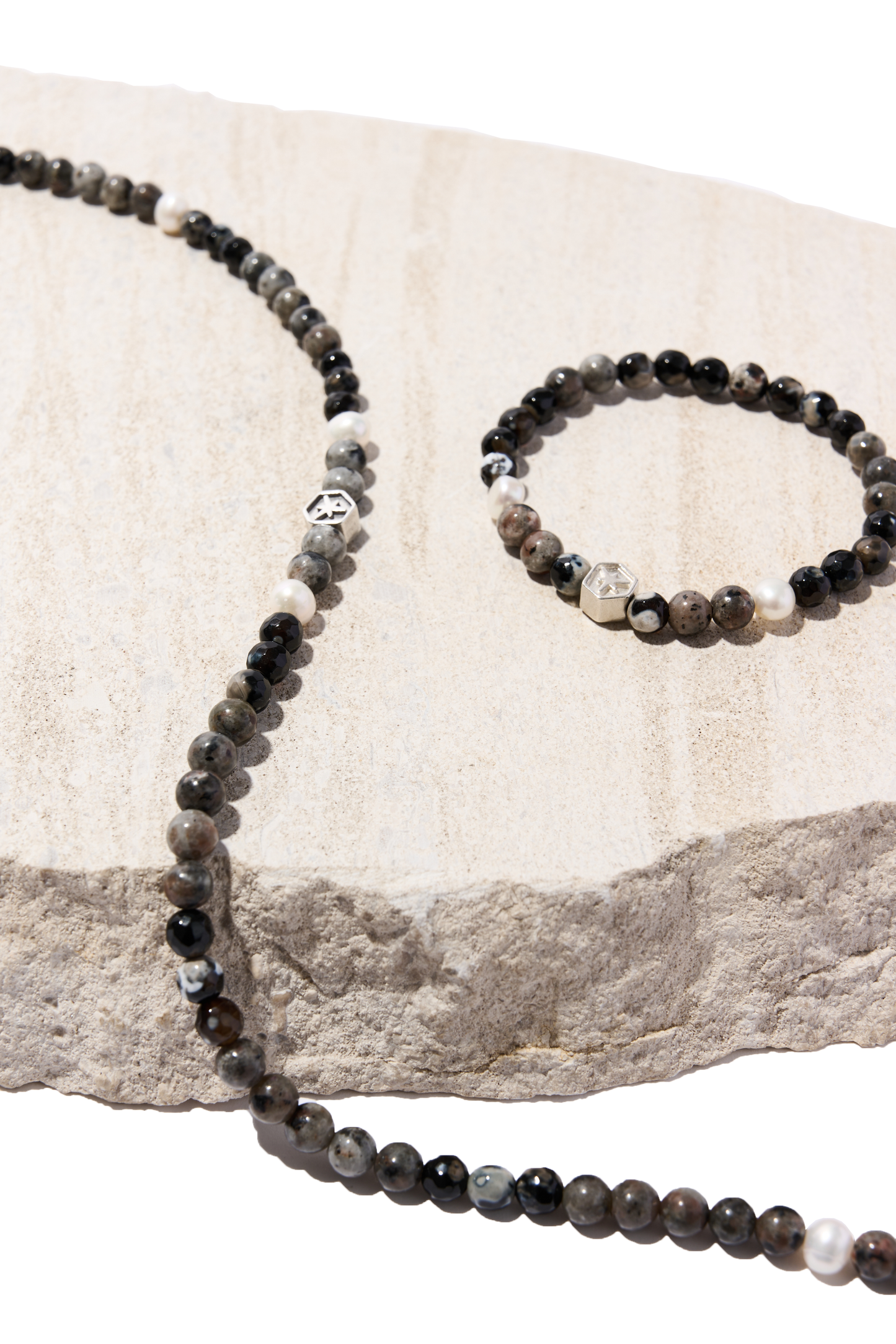 No.43 夜火爍爍|火焰石珍珠項鍊