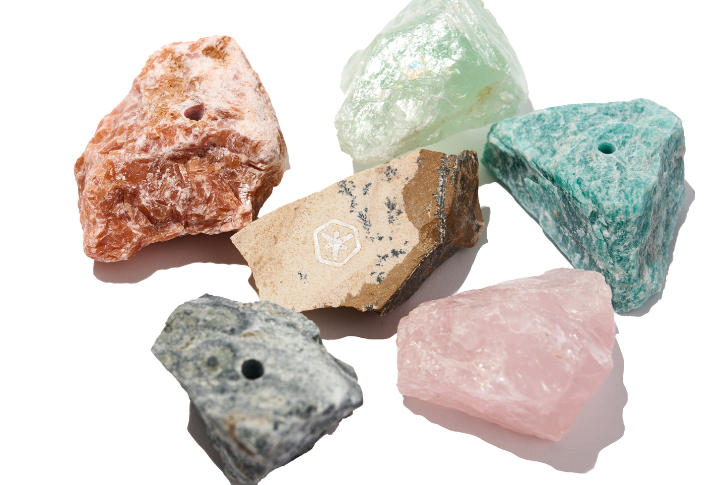 礦石吊卡禮包|黑髮晶共生 礦石線香座