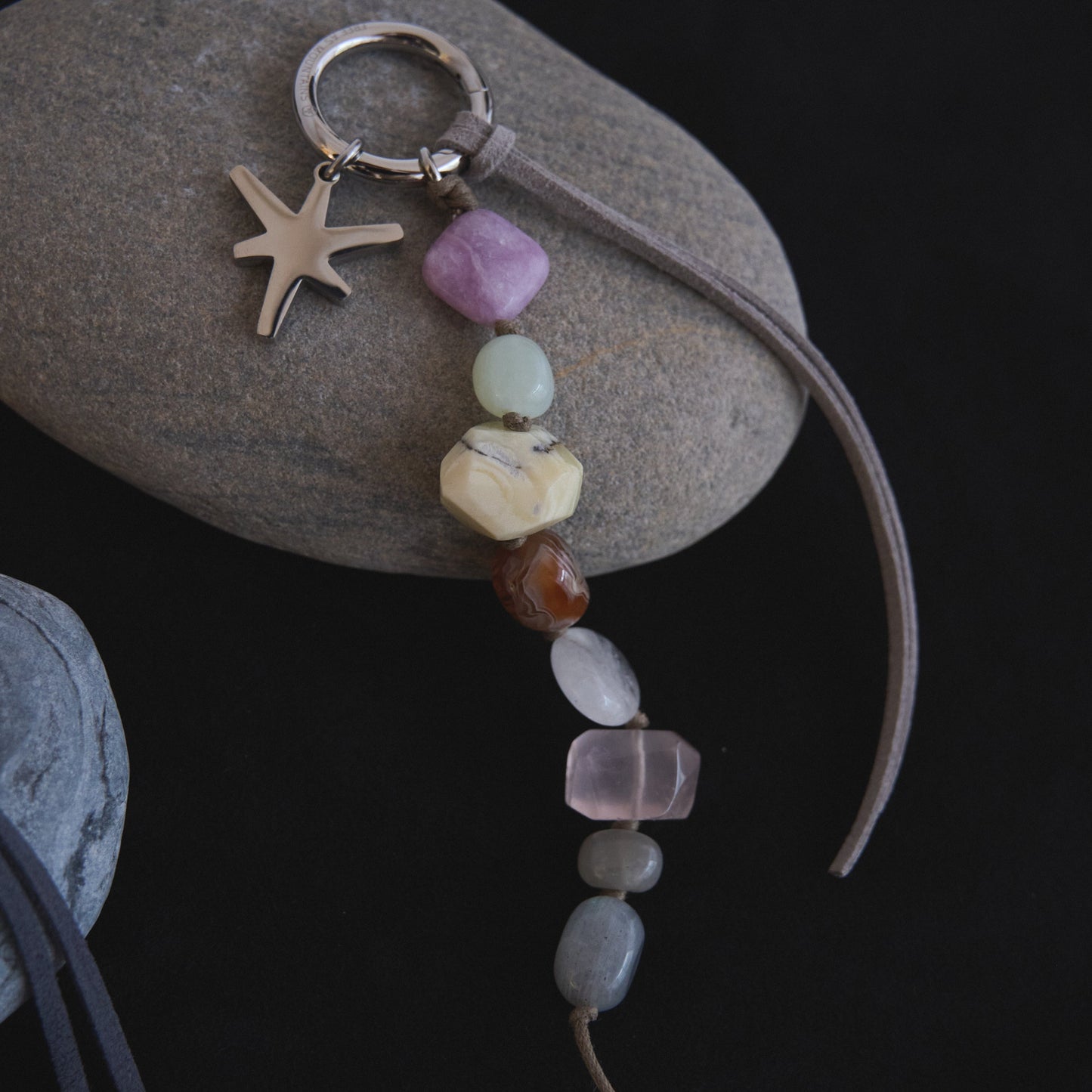 原礦吊飾｜晨園粉曦