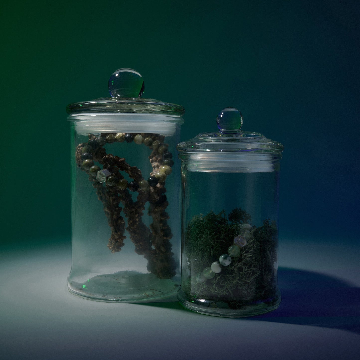 No.68 苔序｜綠碧璽金雲母手環
